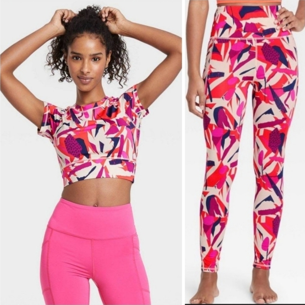 J.Dow Fitness Vibrant Multicolor Women's Workout Set NWTs